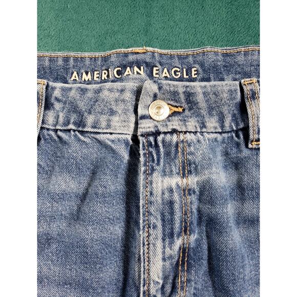 American Eagle Jeans Size 18 Womens Blue Stretch Pants Mid Rise Curvy Mom - Picture 7 of 14